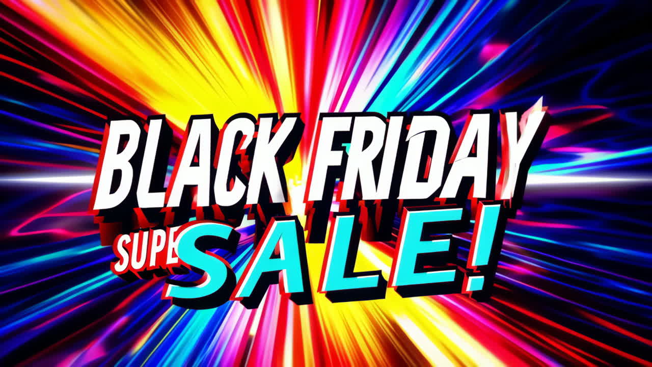 Vibrant Black Friday and Super Sale Promotional Backgrounds