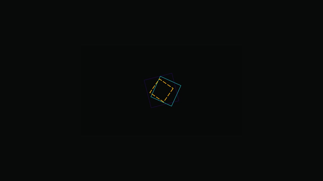 Abstract Animation of Rotating Colorful Geometric Squares