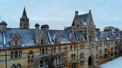 aerial view of central oxford, united kingdom