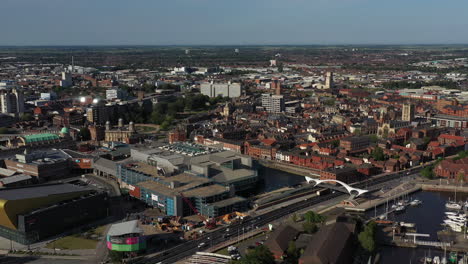 Fast-aerial-pan-over-Hull-City-centre-form-right-to-left