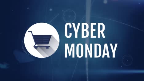 Cyber-Monday-text-against-digital-background-4k