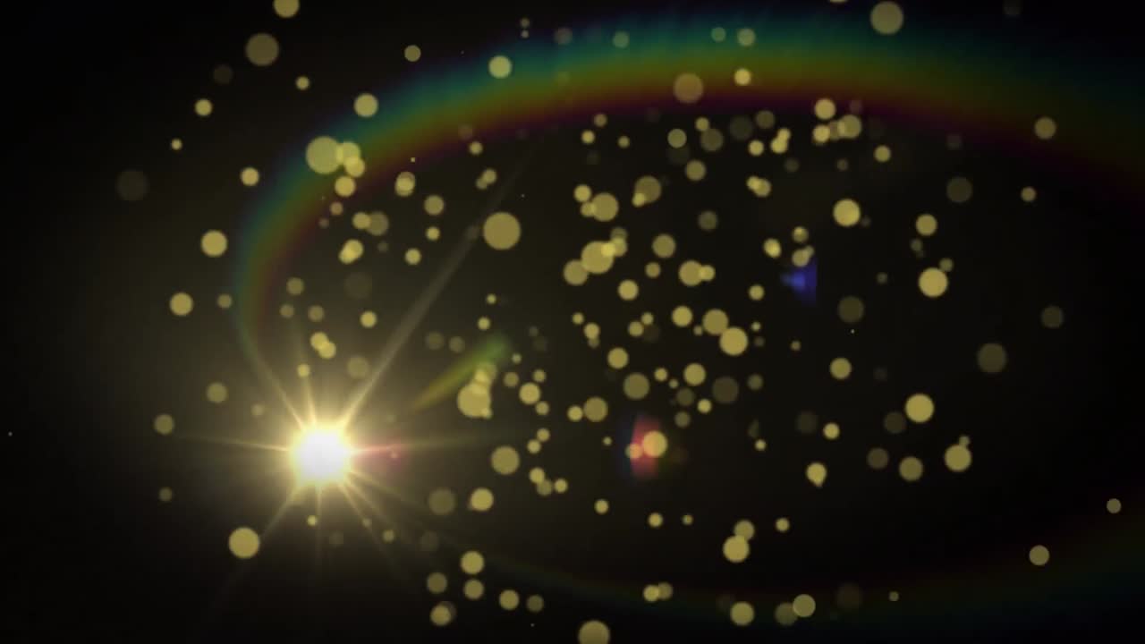 animación de energía y luces naranjas en movimiento