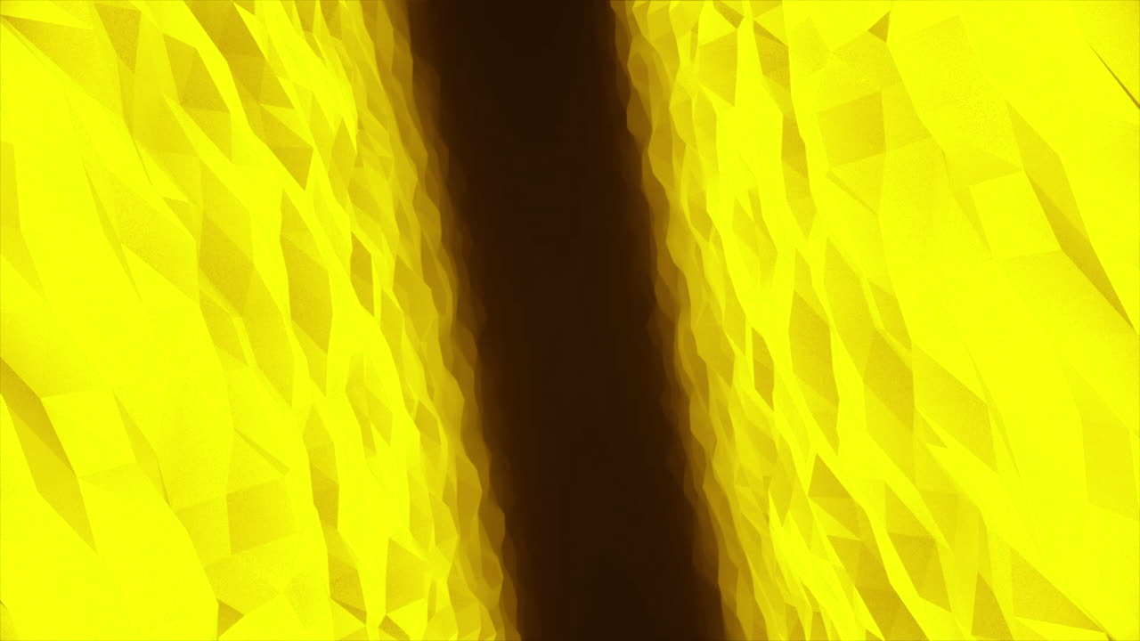 túnel de poli bajo amarillo abstracto