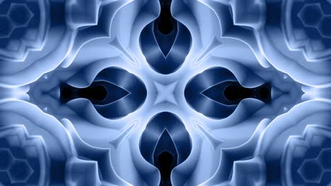 animación en bucle liso de 3d abstracto forma 3d mate negra suave en estructura simétrica de material mate brillo de luz, cambios de formas suavemente cíclicas.
