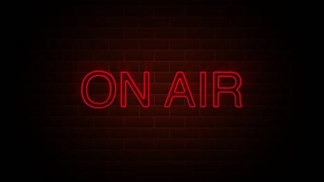 texto en el aire en el letrero de neón. anuncio brillante de la noche. animación de diseño de movimiento 4k