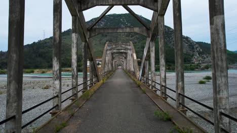 engineering masterpiece: mat river bridge in albania with concrete and iron arches, a significant engineering advancement in the balkans