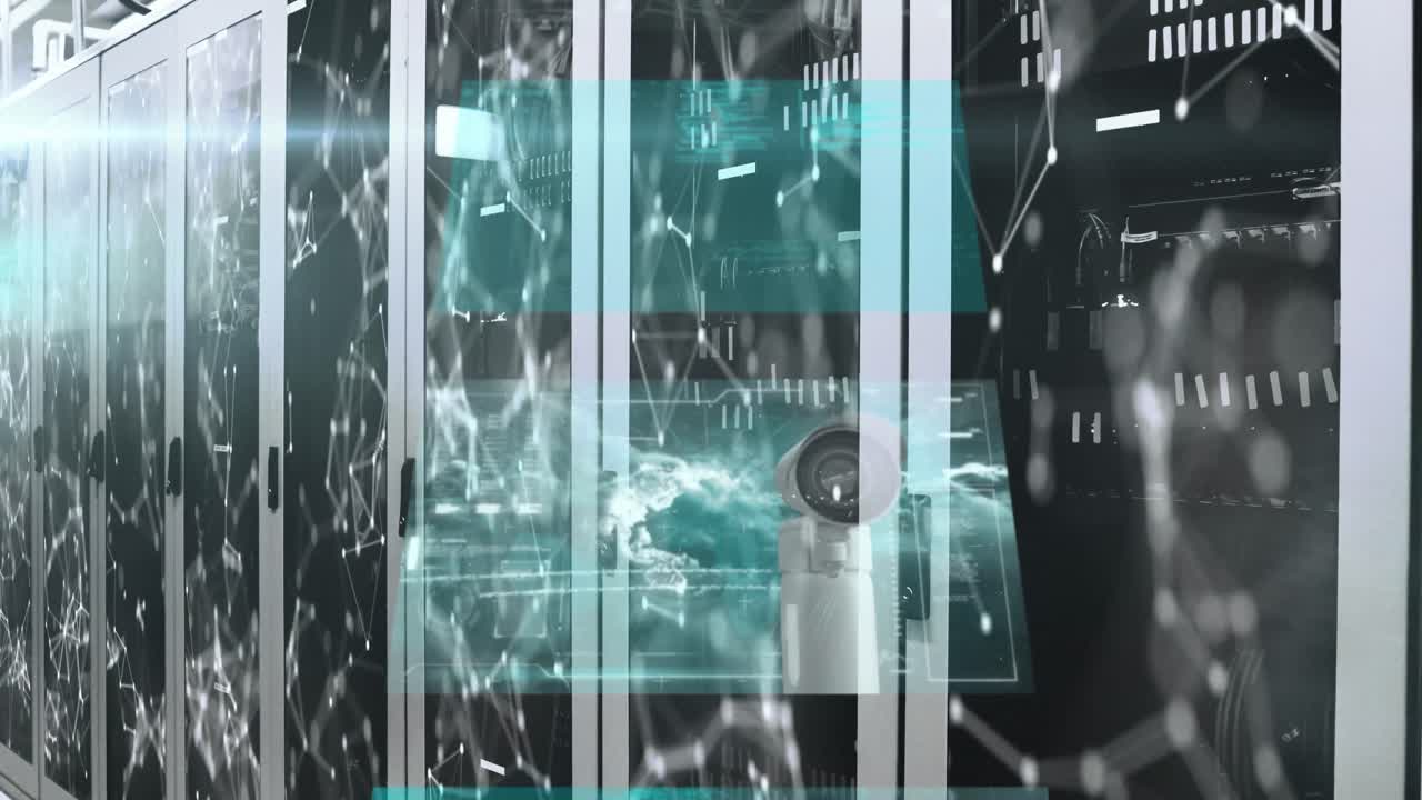 다중 화면에 대한 연결 네트워크와 서버  ⁇ 에 대한 데이터 처리