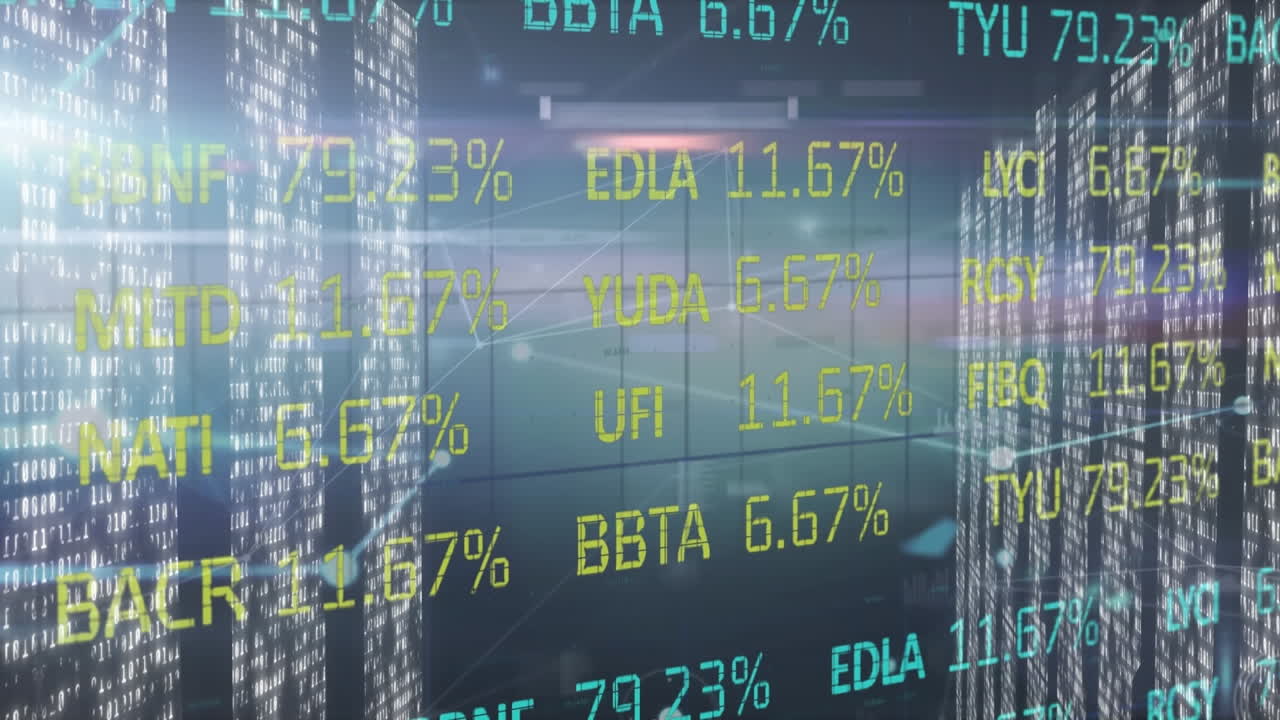 Animation of data processing over shapes