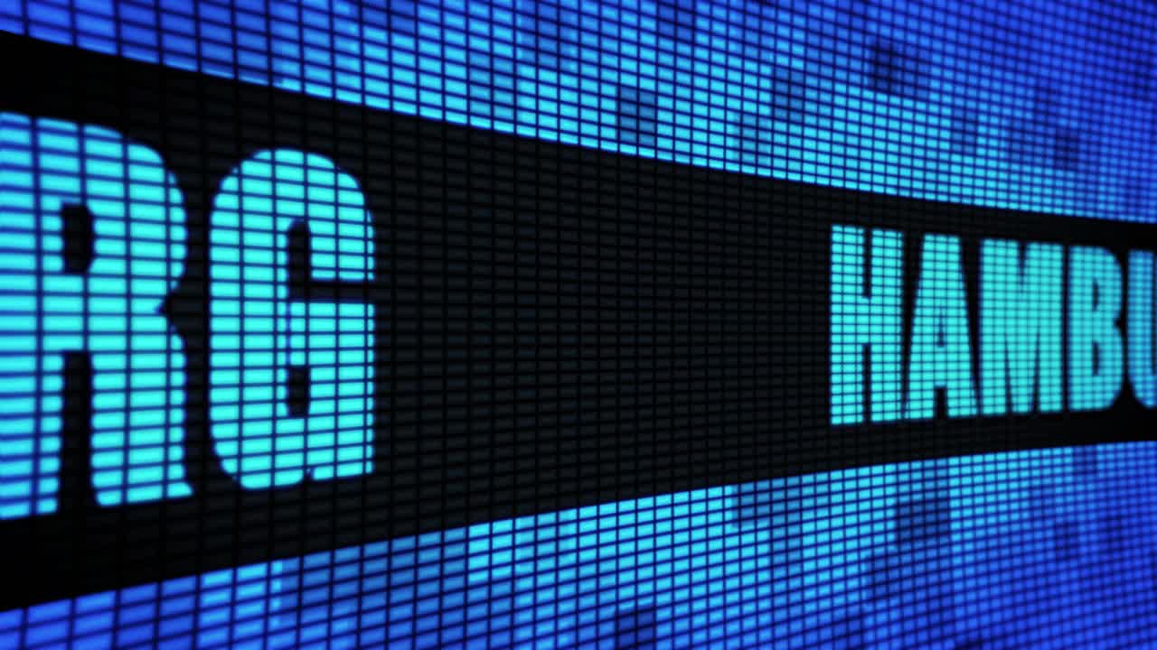 Hamburg on LED Display