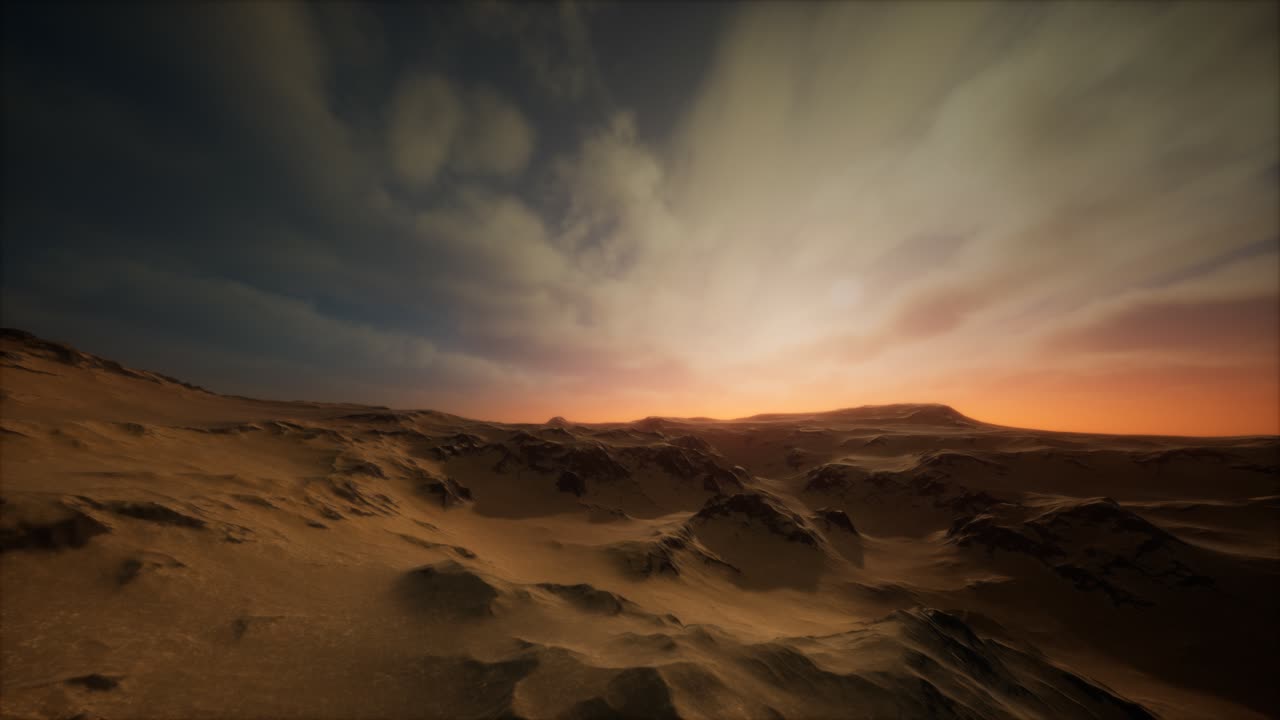 tormenta en el desierto de arena