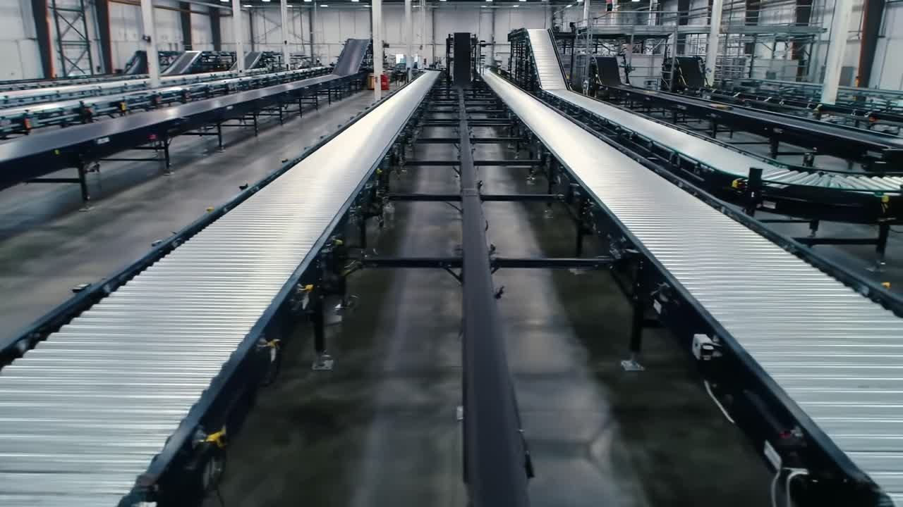 Conveyor Belt System in a Modern Warehouse: A Comprehensive Overview of Efficient Material Handling Technology in Industrial Settings