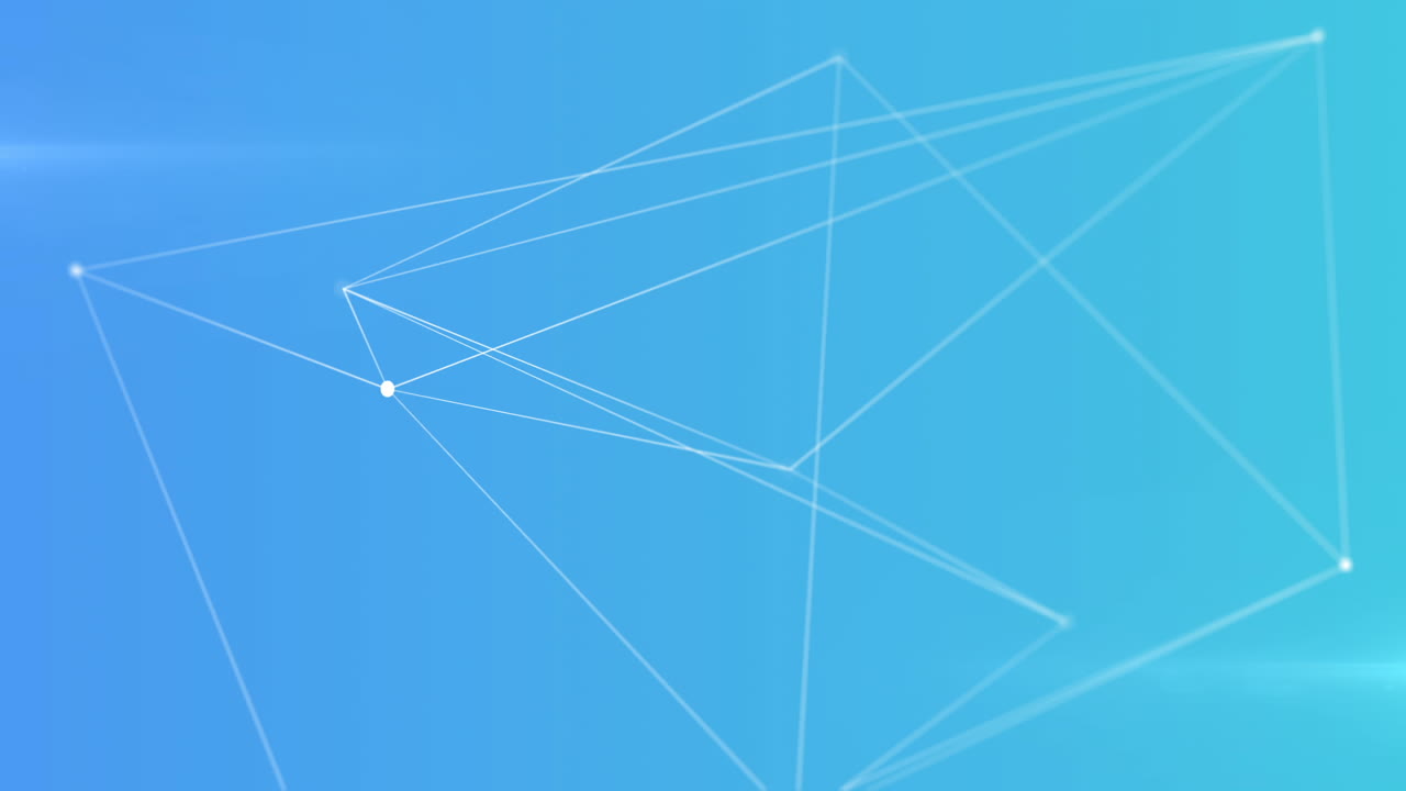 video generado digitalmente de la línea geométrica