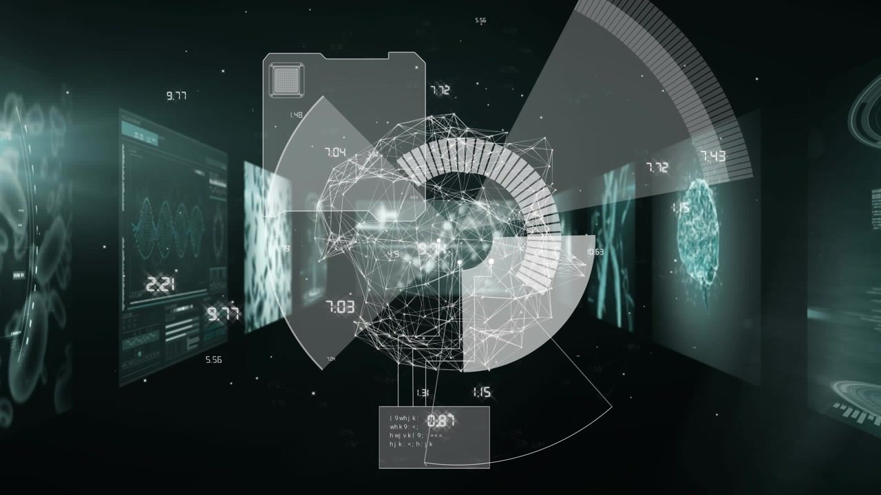 Animation of data processing over scope scanning