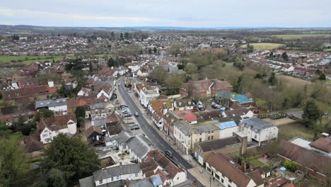 chipping ongar essex  uk aerial footage