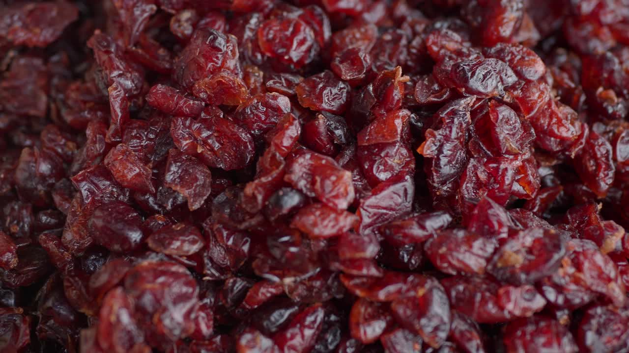 건조한 크랜베리 클로즈업