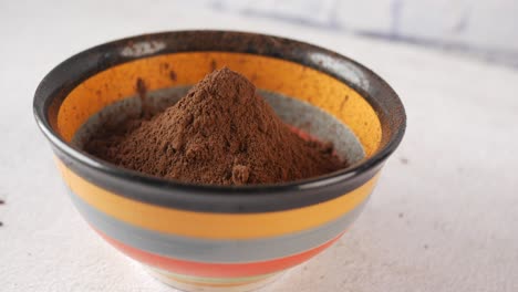 cocoa powder in a bowl