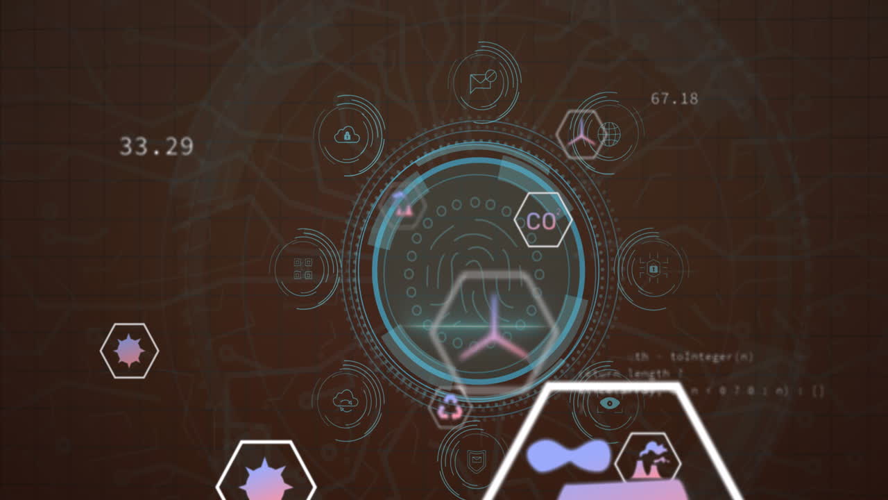 에코 아이콘의 애니메이션 및 연결과 함께 데이터 처리