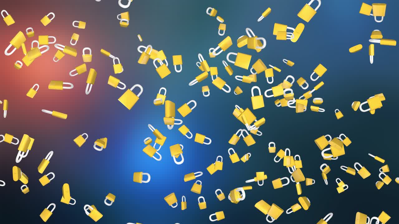 3d padlockrotating padlock video with its matte security and privacy concept crime awareness icon