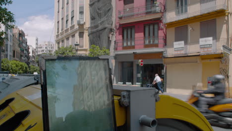 the house is reflected in the old window