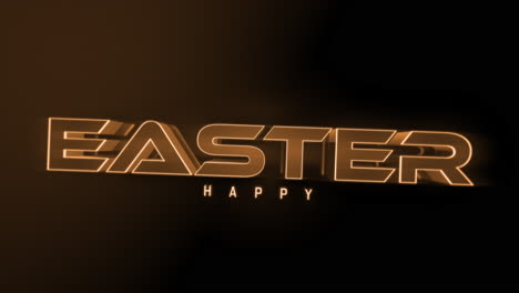 felices pascuas monocromáticas en degradado naranja