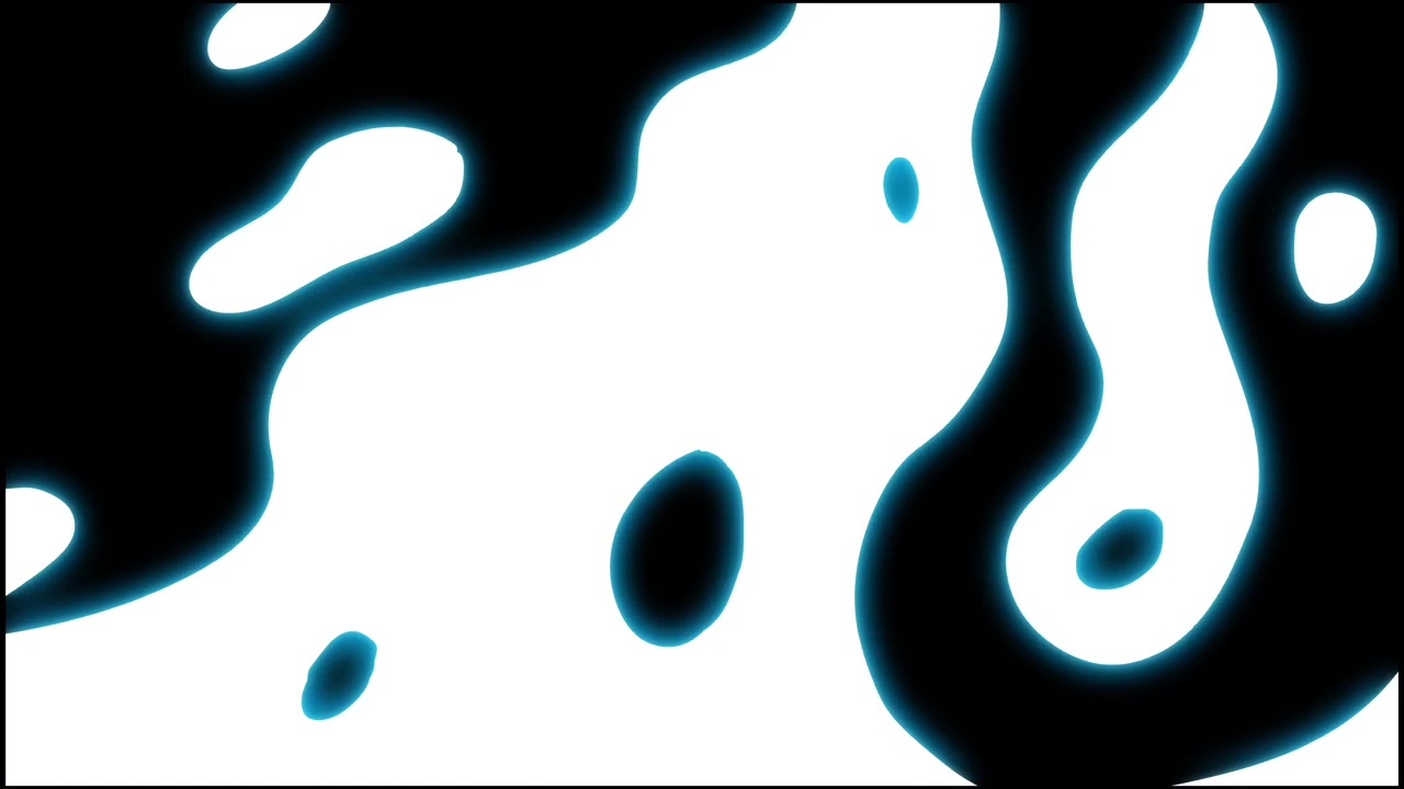 Effetto di transizione liquido astratto con bordi blu luminosi