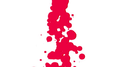 Red-liquid-and-splashes-spots-on-white-gradient