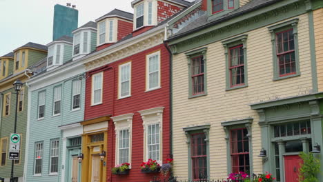 rustic sides of building in a rural town in canada