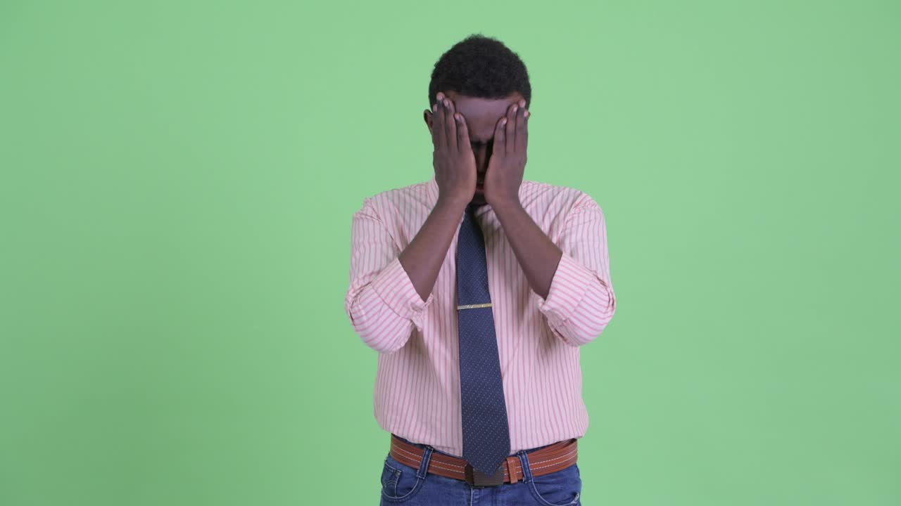 Young African businessman with Afro hair