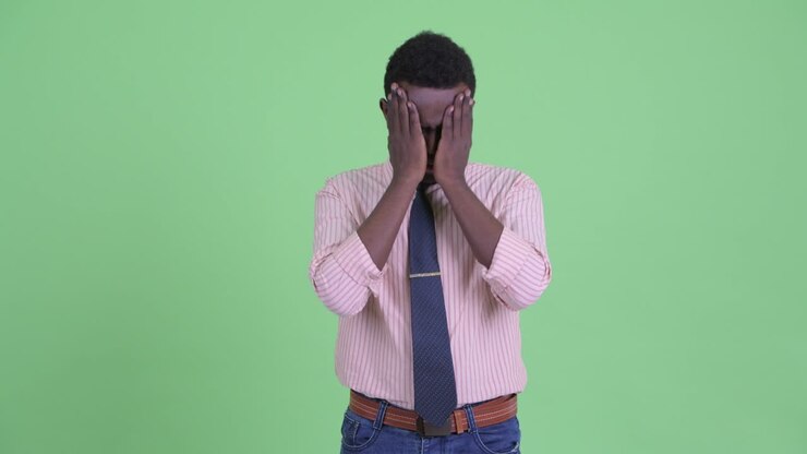 Young African businessman with Afro hair