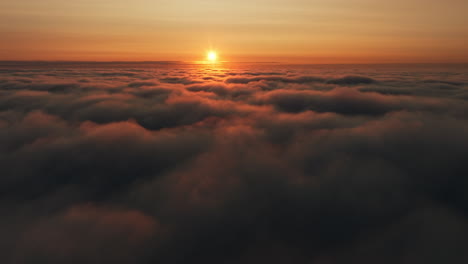 sunrise above the clouds