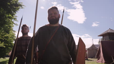 vikings in reenactment