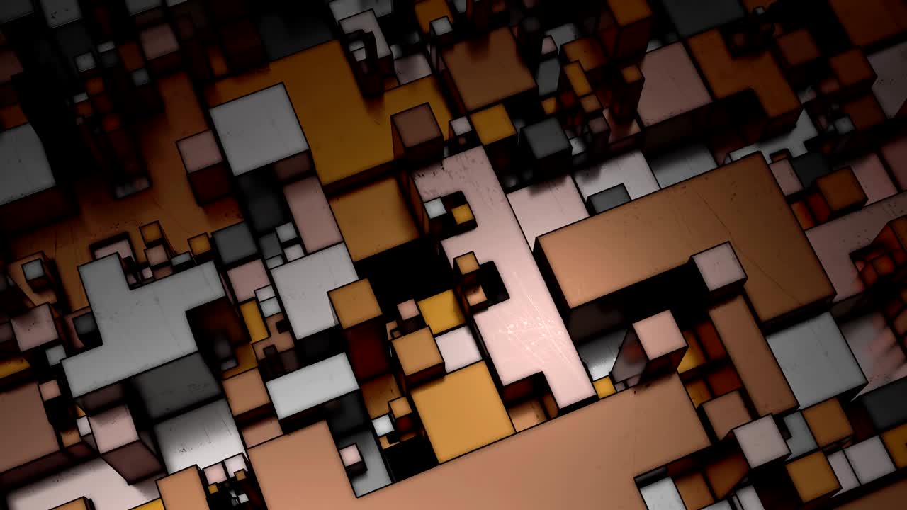 hermosas formas cúbicas abstractas.