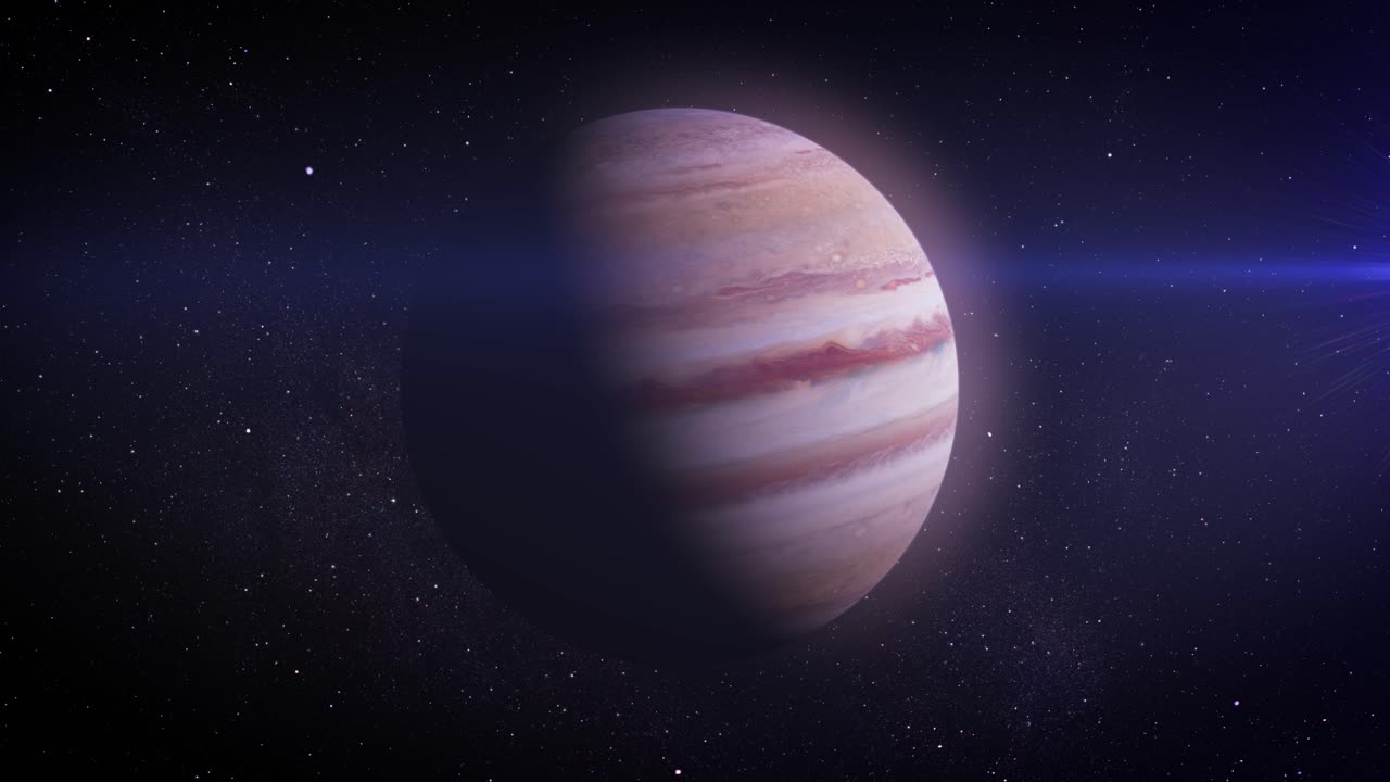 júpiter en el espacio exterior