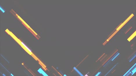 tecnología abstracta líneas de neón brillantes fondo de movimiento con efecto glitch