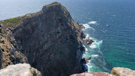 high angle view of the cape of good hope in south africa