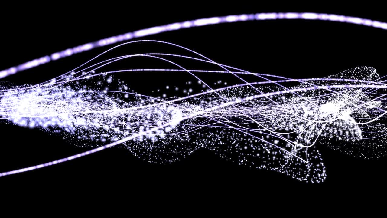 Plasma Trail Flickering Moving Wave Line Motion