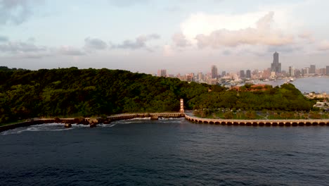 the aerial view of kaohsiung