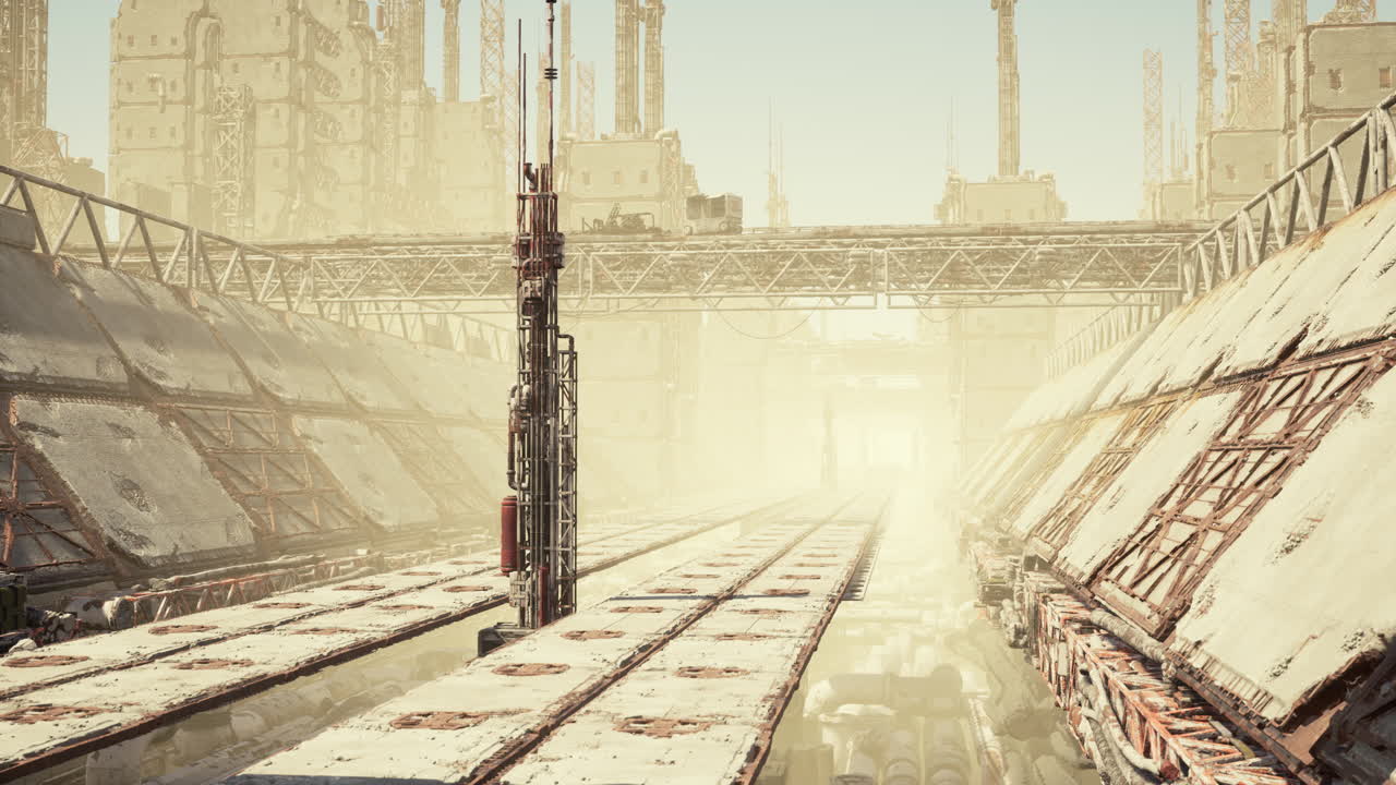 석유 정제 공장 의 장비 와 함께 녹화 된 세부 사항