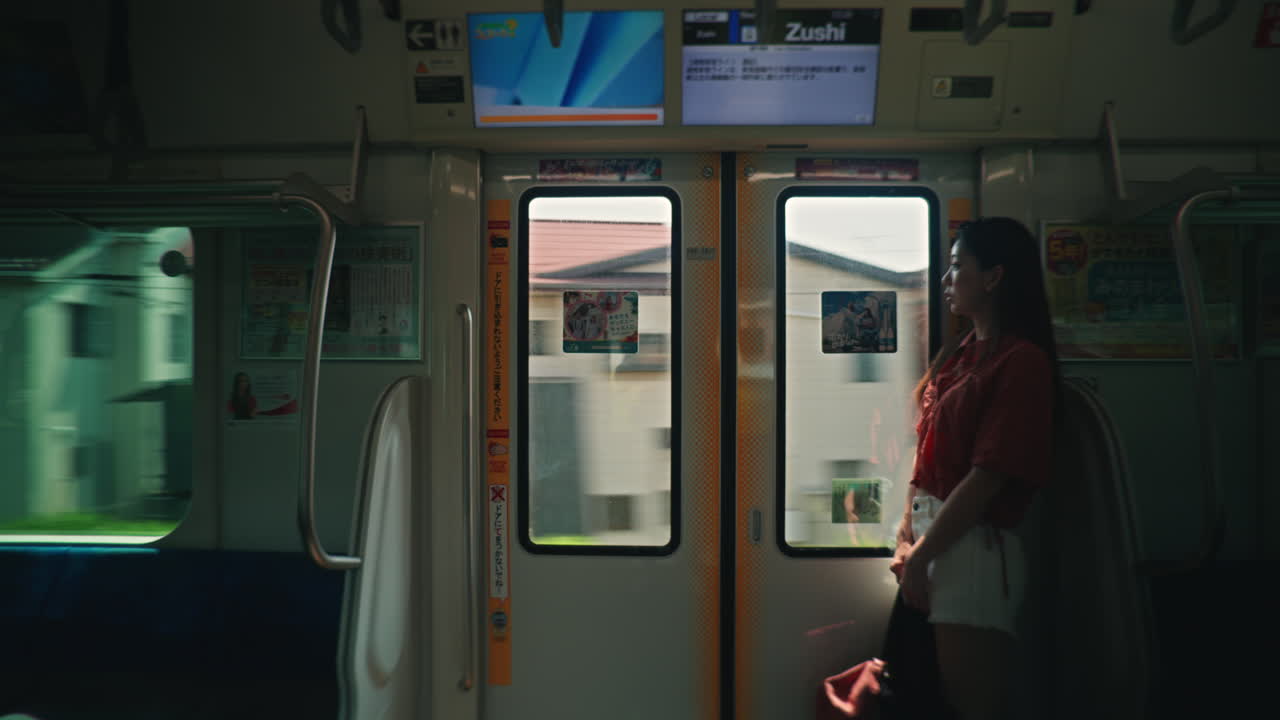 열차에 있는 여자