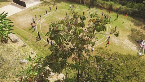 Aerial-shot-people-playing-in-Colombia