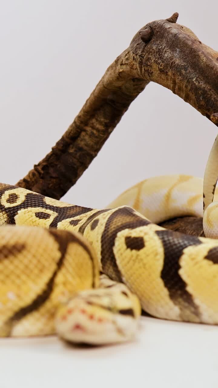 A corn snake rests on a white surface, with natural lighting highlighting its vibrant patterns