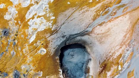 Volcanic-activity-with-fumaroles-and-mud-pits-in-Hverir-Iceland