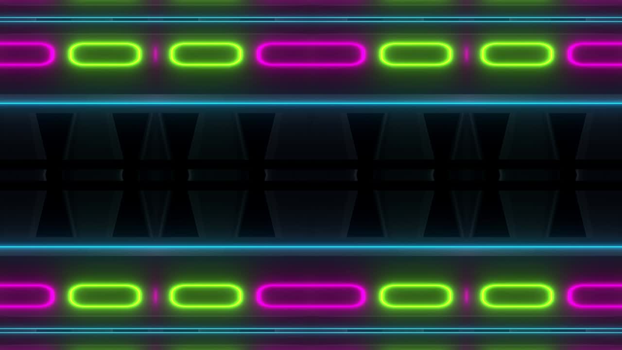 bucle redondo de neón