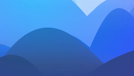4k abstracto en bucle fondo fantástico con olas. gradiente azul líquido de pintura con brillo interno forma colinas o picos que cambian suavemente en el ciclo. hermosas transiciones de color.