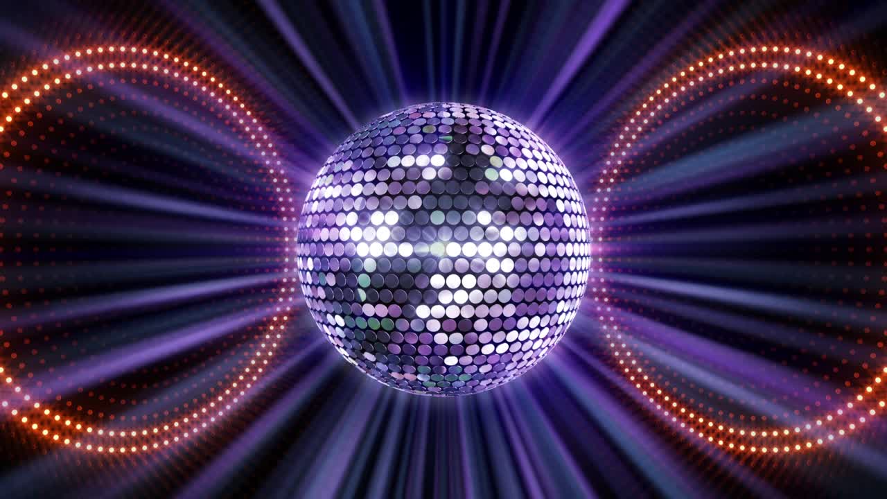 bola de espejo disco luces club de baile fiesta brillo de fondo