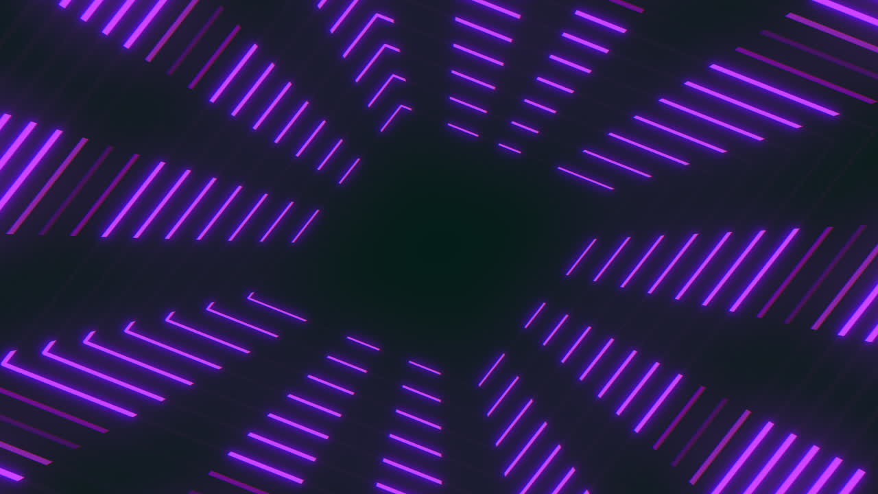 Neon purple rhombus and lines in vertigo style