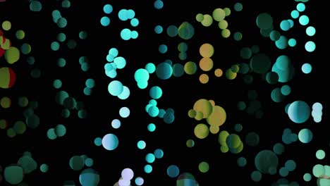 abstract colorful circles on black background