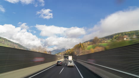 Tráfico-Pov-De-La-Autopista-Austriaca