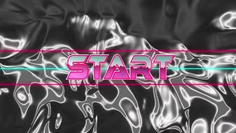 animation of start in digital abstract space