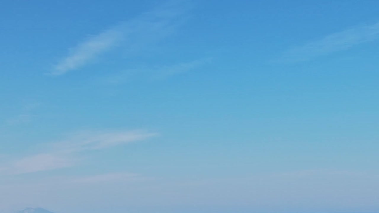 Clear blue sky over Rhodes, Greece with no clouds in sight